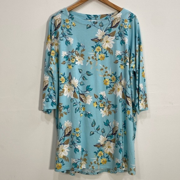 J. Jill XL Tall Tunic Floral Supima Cotton Modal - Picture 1 of 10